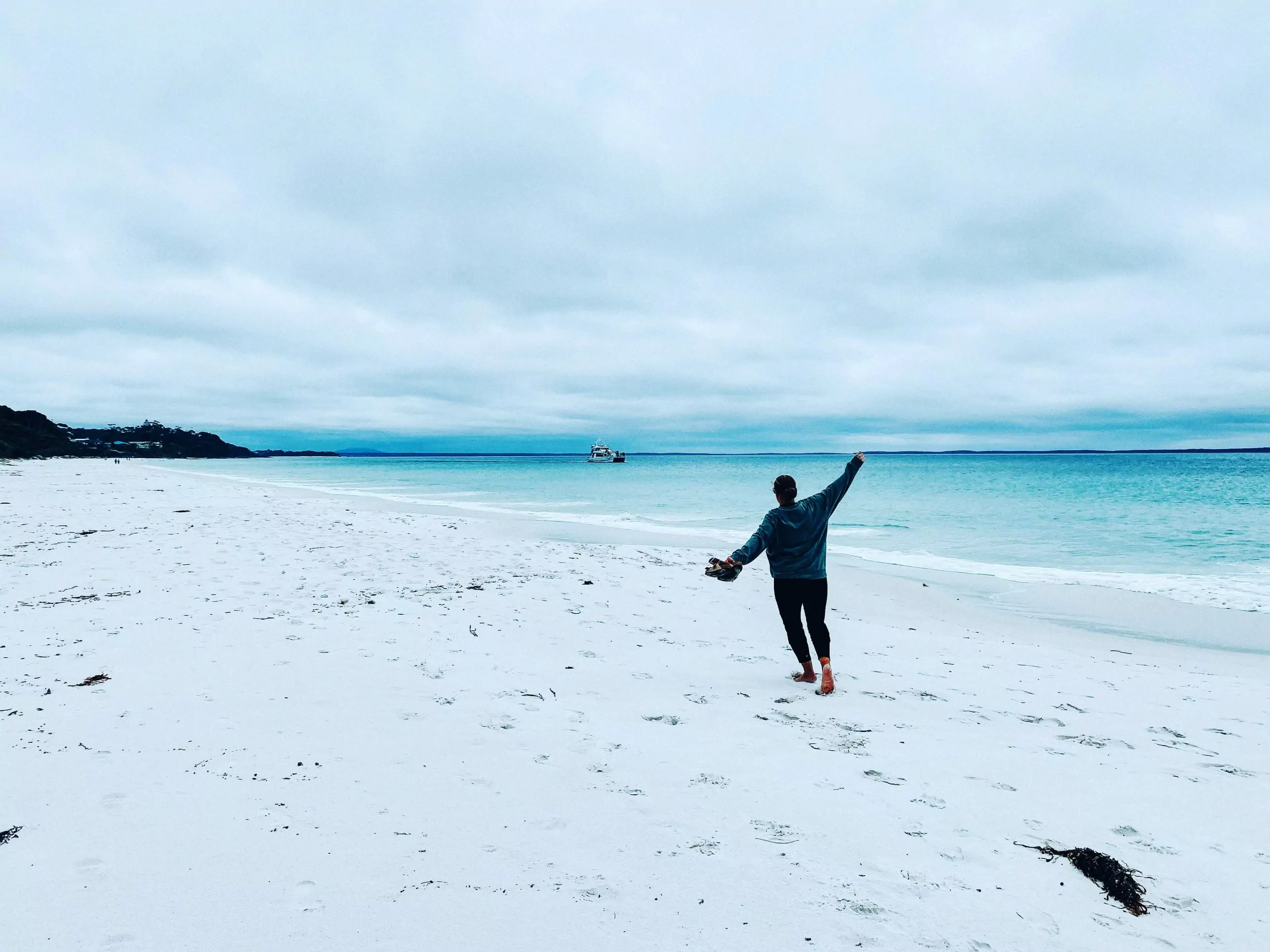 hyams beach in winter