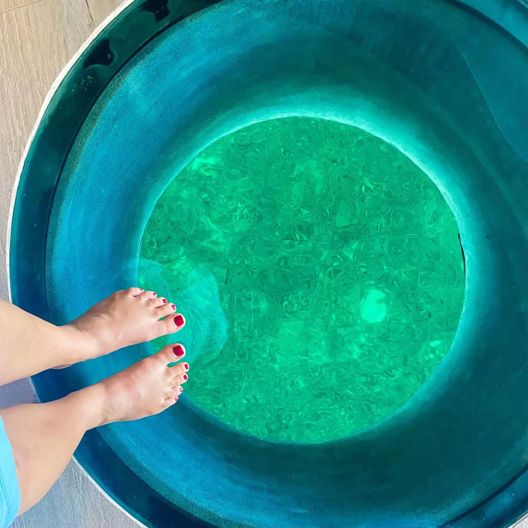 overwater bungalow floor