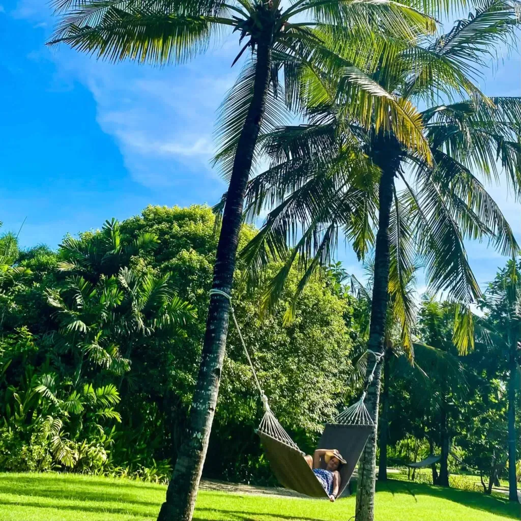 On a hammock