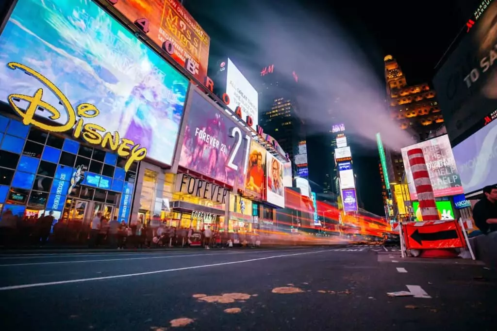 Time Square at night