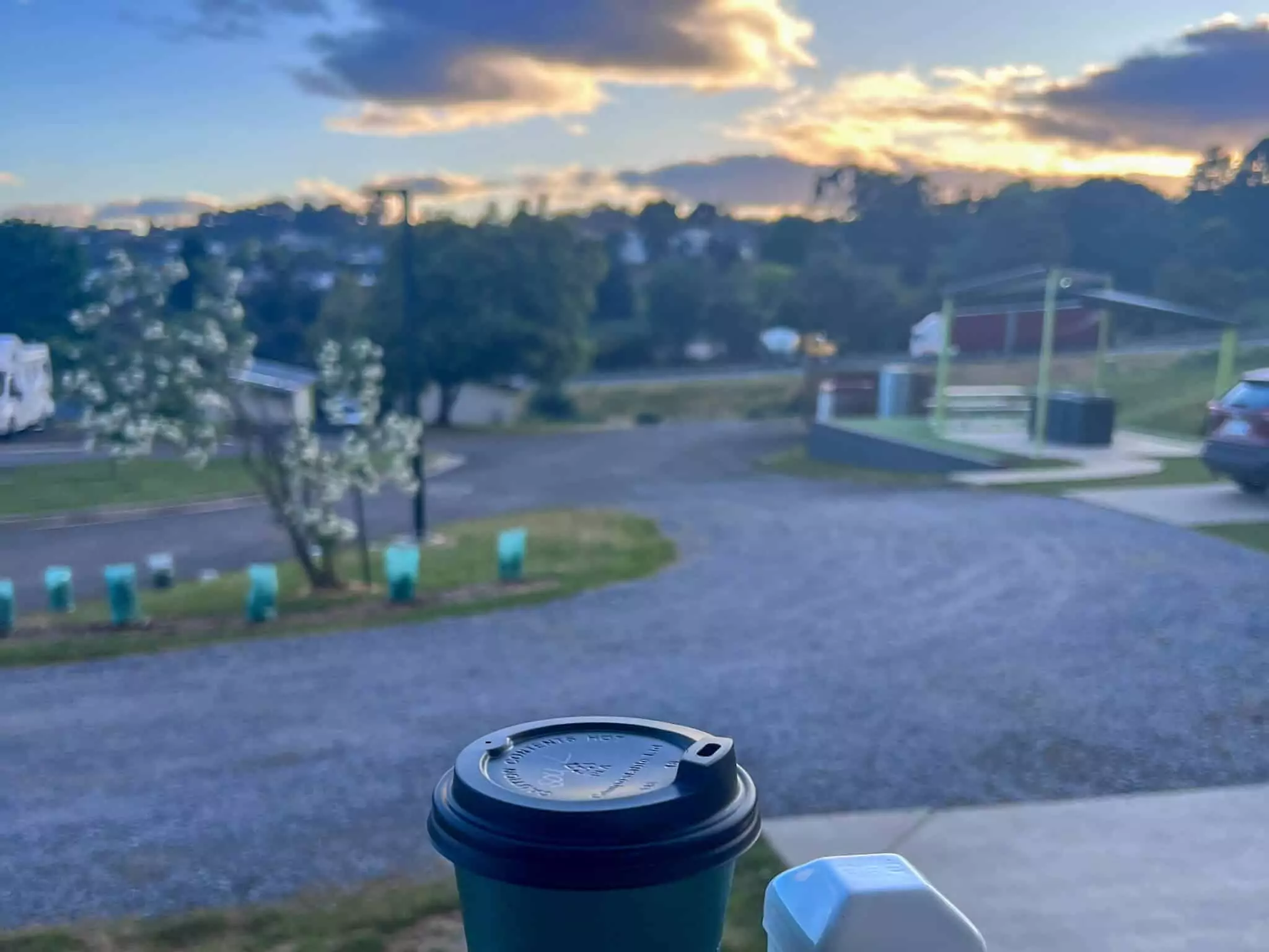 View from the cabin of Big 4 Launceston Holiday Park