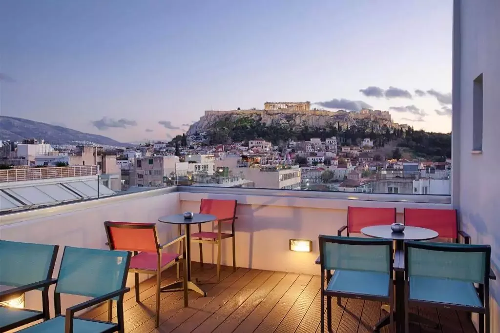 Athens rooftop view