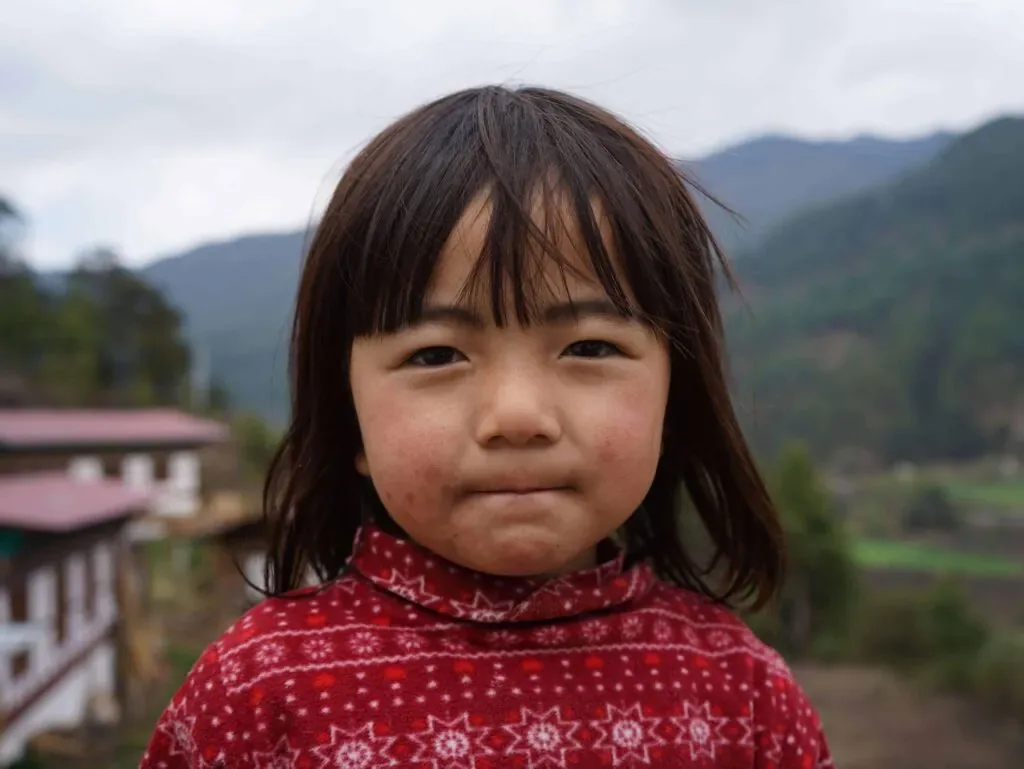 Little girl in Bhutan 