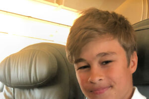 rylan on a plane