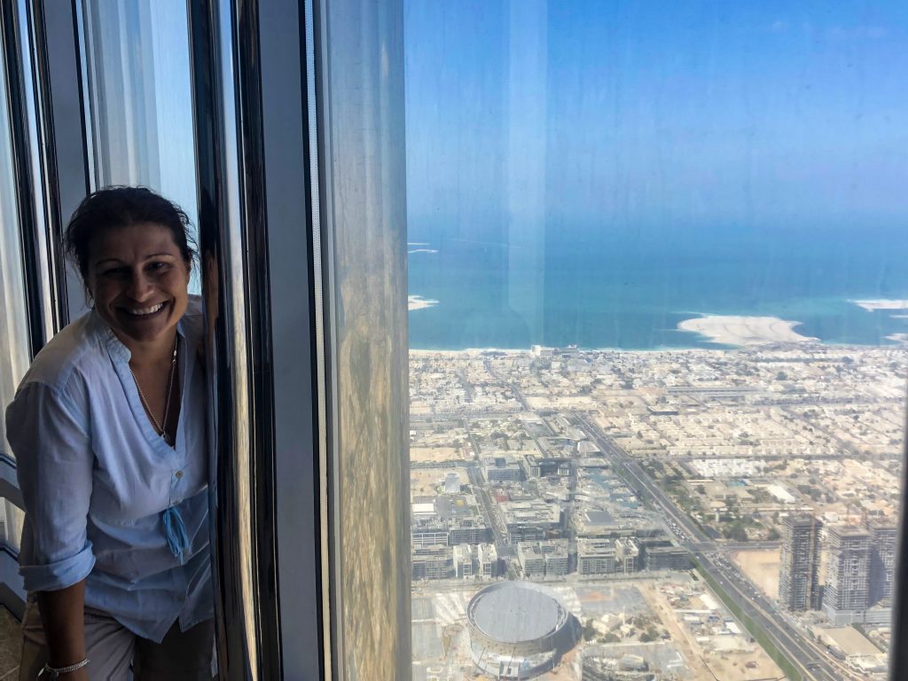 The view from the 154th Floor Burj Khalifa