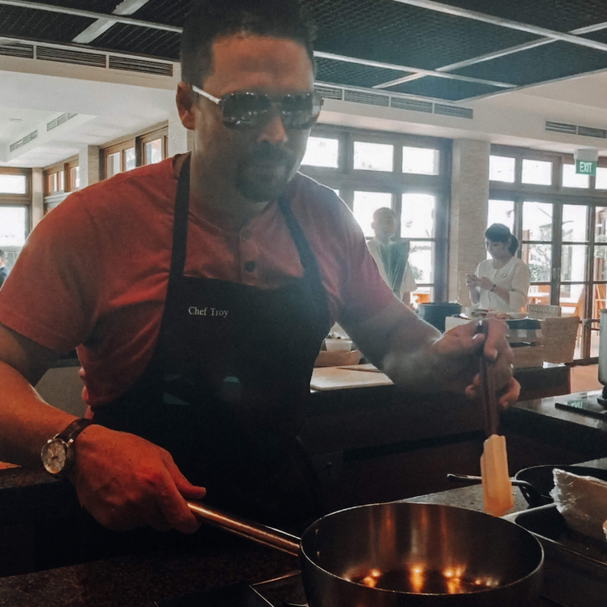 The grand hyatt Bali cooking class