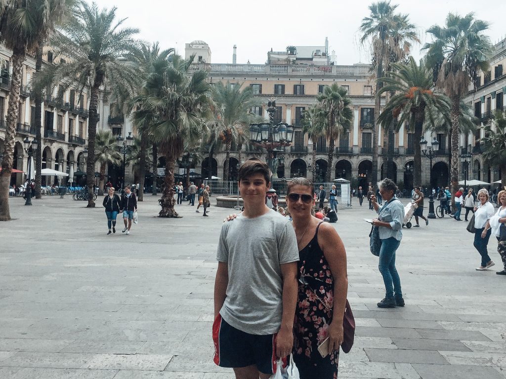 The Gothic Quarter in barcelona with kids