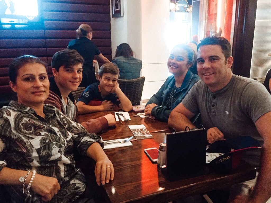 Hardrock cafe barcelona with kids