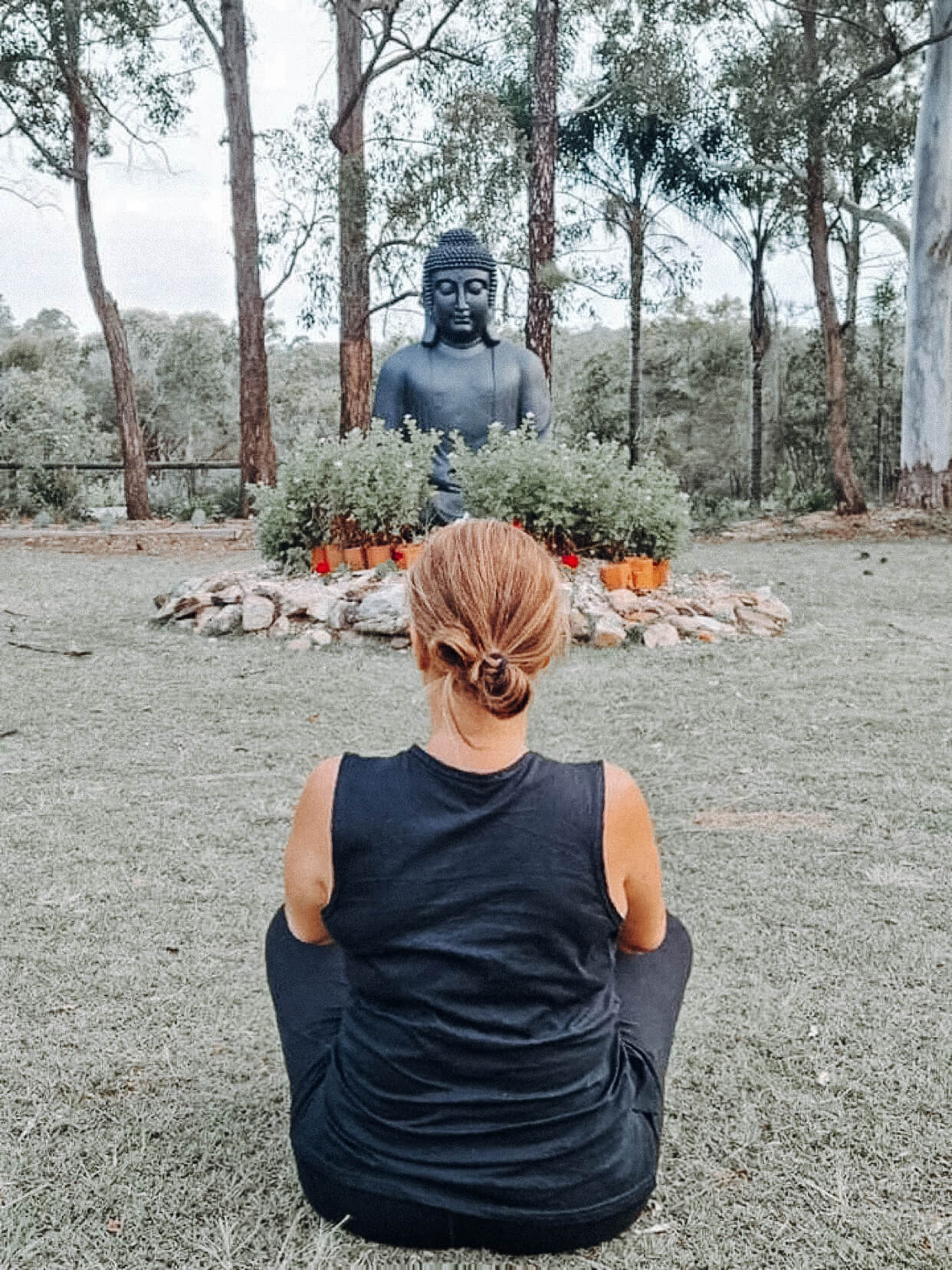 Swami's yoga retreat meditation