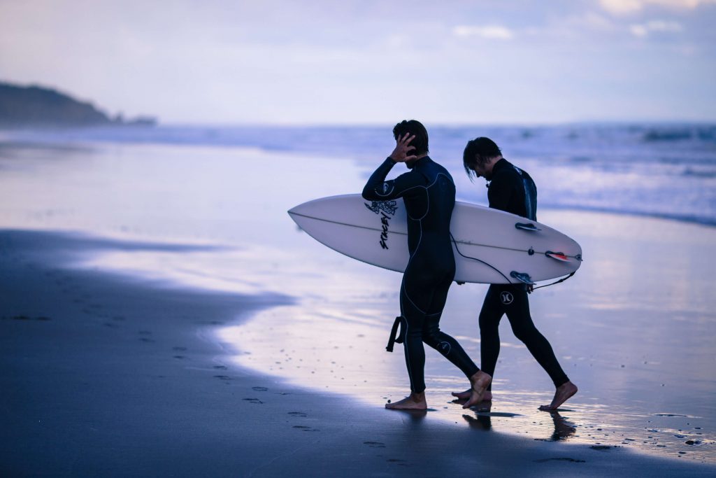 Surfers in Torquay