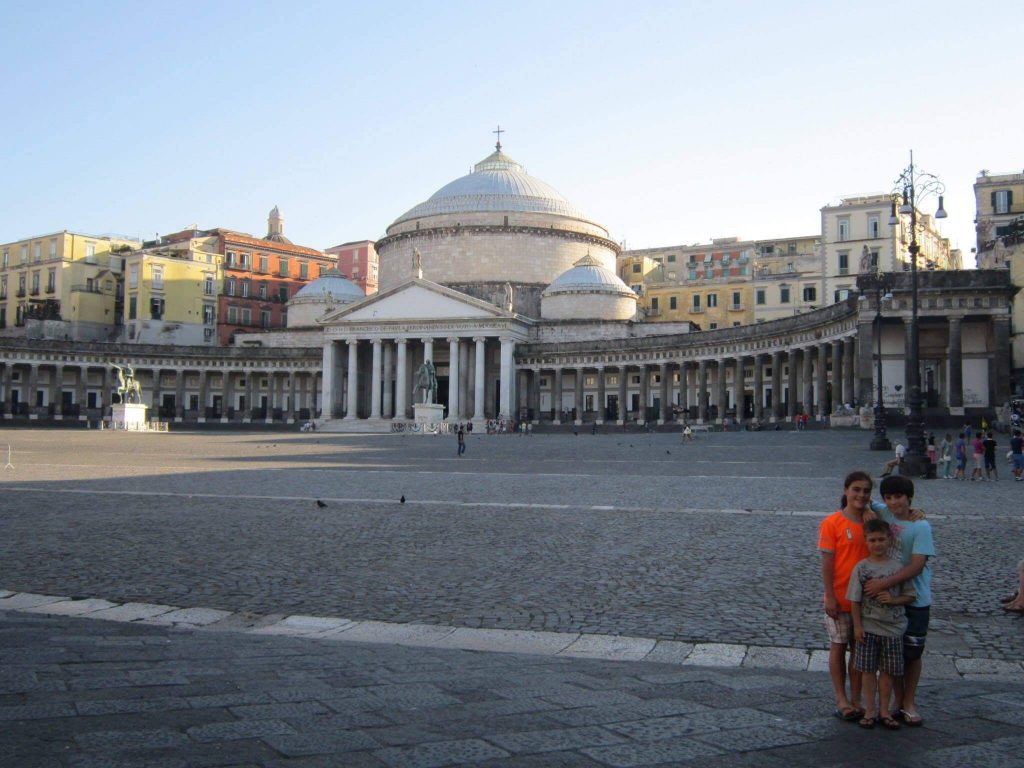 standing in the centre of naples