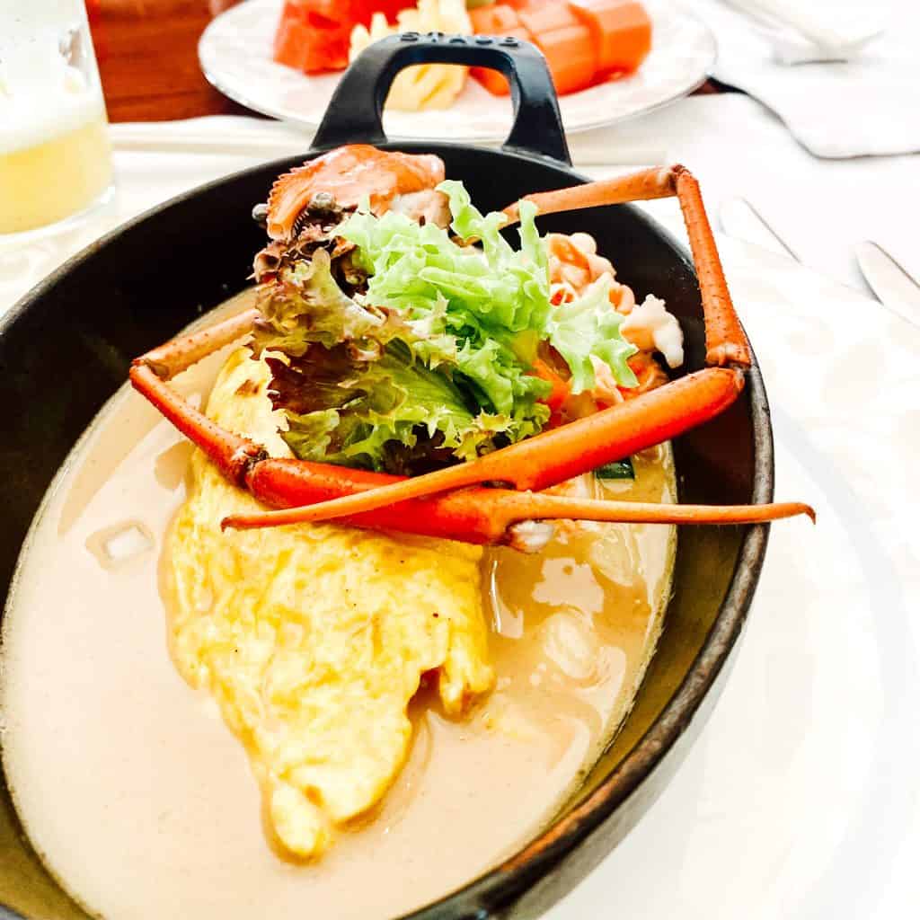 crab omelete