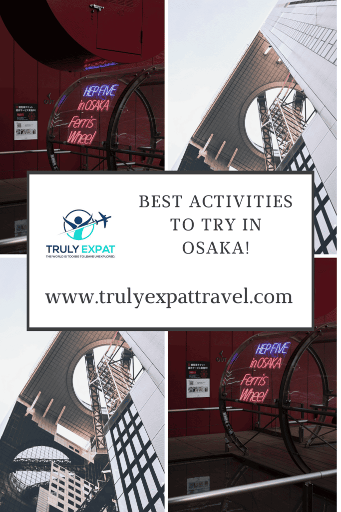 Best activities to try in Osaka