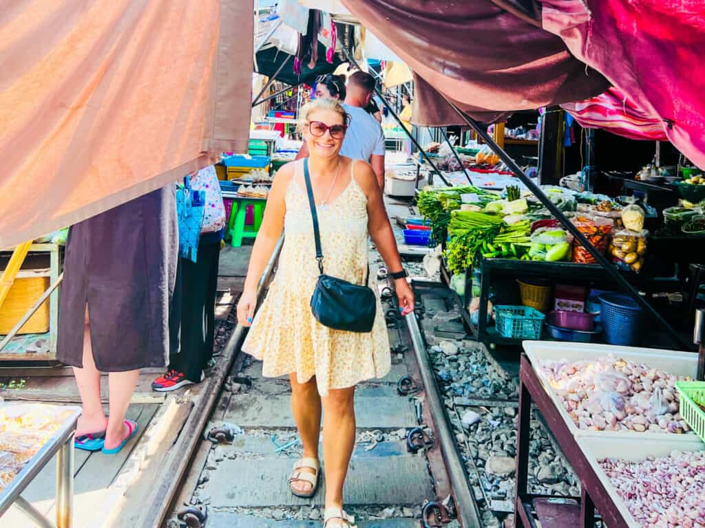 Train Market in Bankok