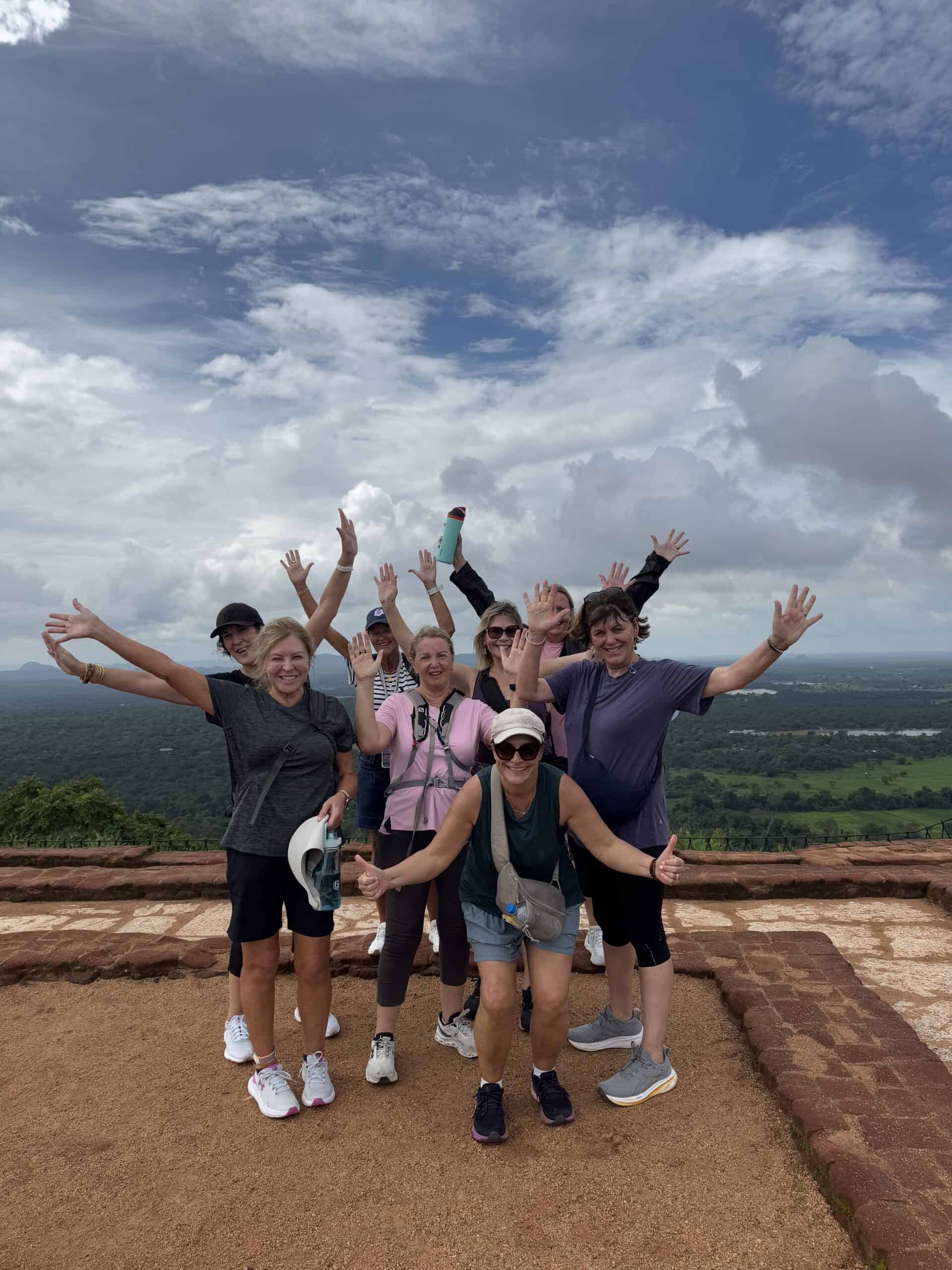 at the top of Sigiriya rock