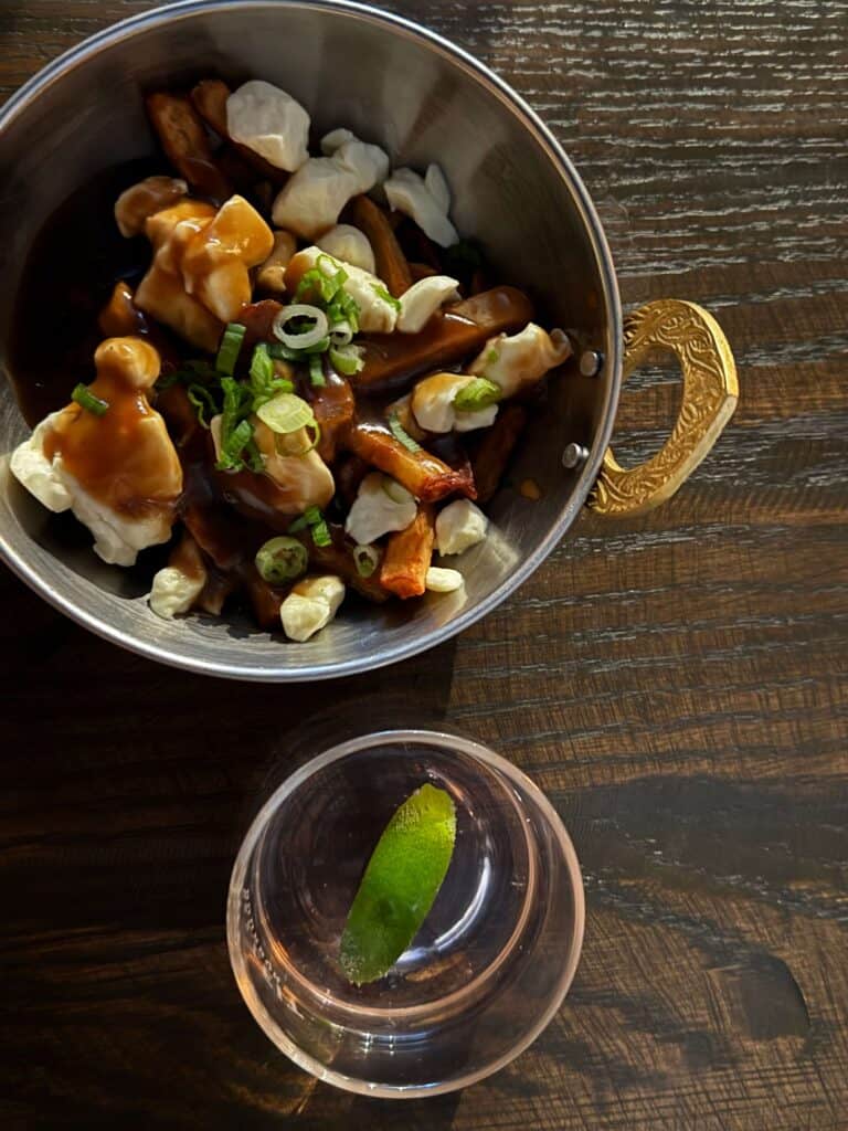 Maison LIvernois, putine, quebec city, canada, food tour, gin bar