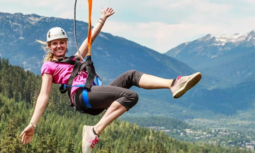 ziplining, whistler zipline, longest zipine north america