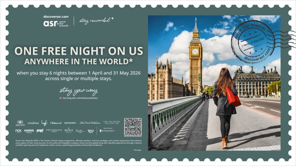 one free night on us anywhere in the world 