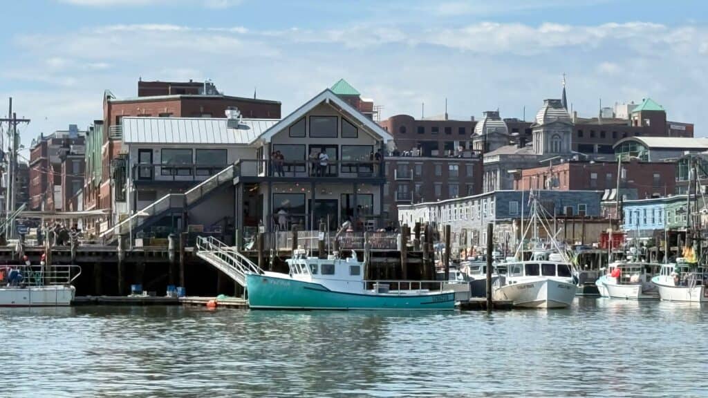 portland maine, lobstser boats, coast of portland
