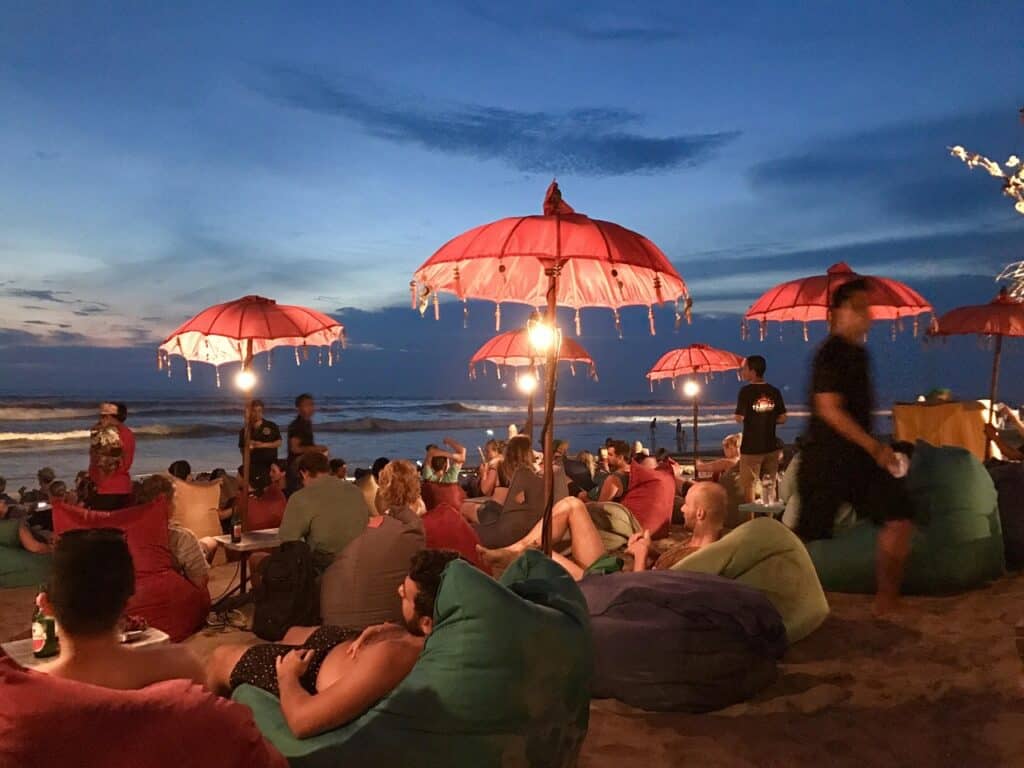 seminyak, bali, indonesia, holiday, leisure, night, travel, resort, sky, nature, beach, night sky, tropical, island, evening