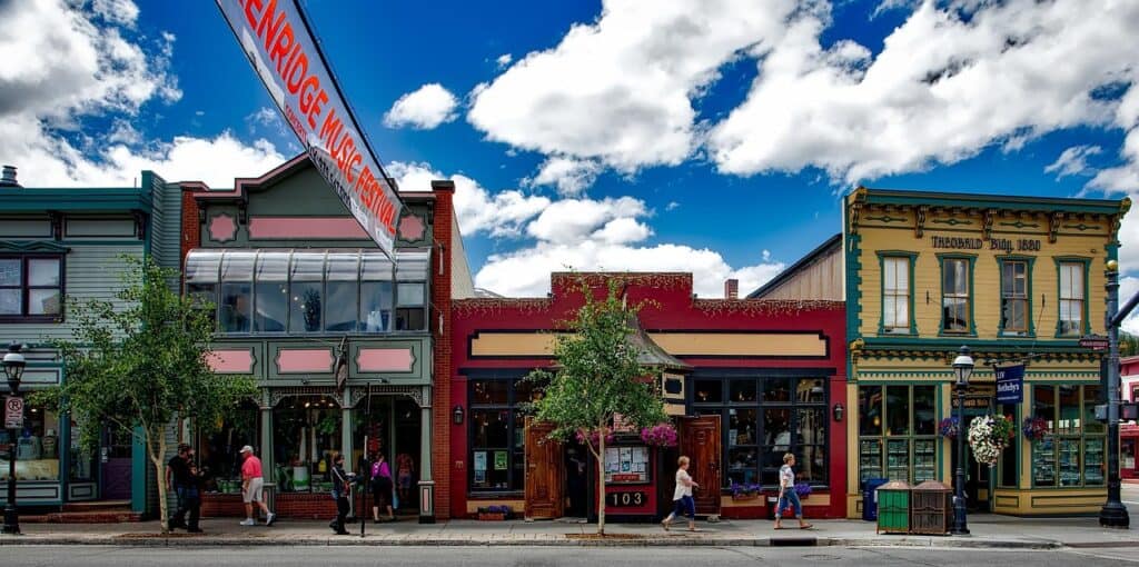 breckenridge, colorado, town, city, panorama, sky, clouds, destinations, nature, attractions, tourism, downtown, cityscape, hdr